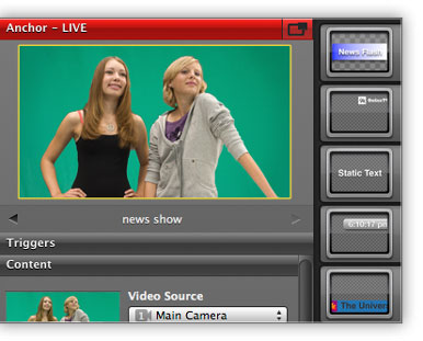 green screen live video software